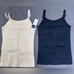 2 Empetua Scoop Neck Camis.   1 NWT. 1NWOT. Size Medium.